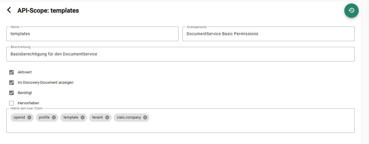 API-Scope tenant