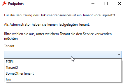 Tenant-Liste
