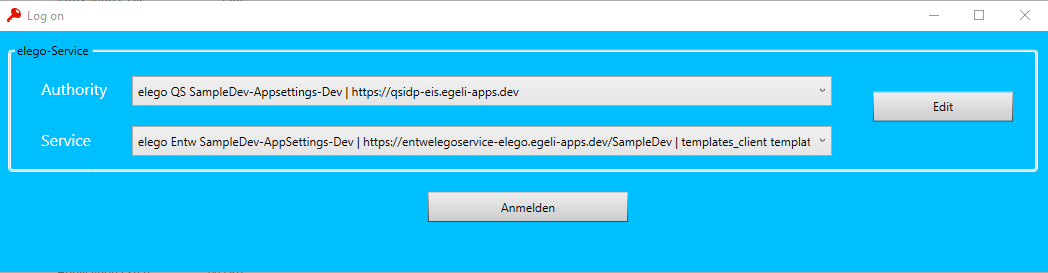 Login-Maske